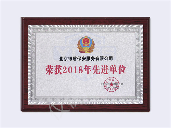 2018北京市公安局頒發(fā)先進單位